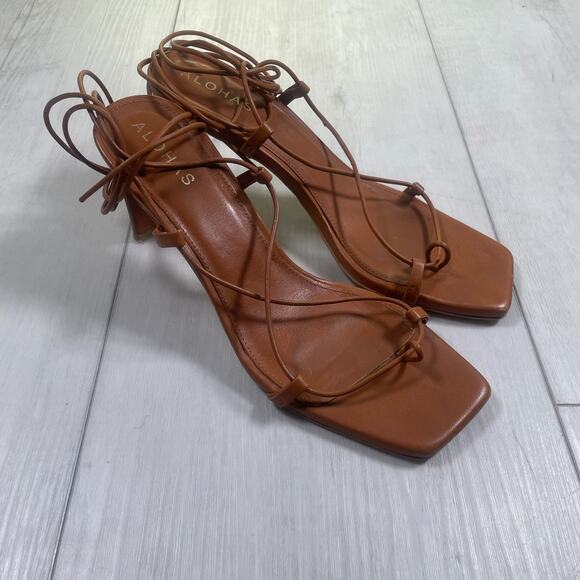 ALOHAS Shoes - Alohas Women's 38 Bellini Sandal Heel Strappy Leather